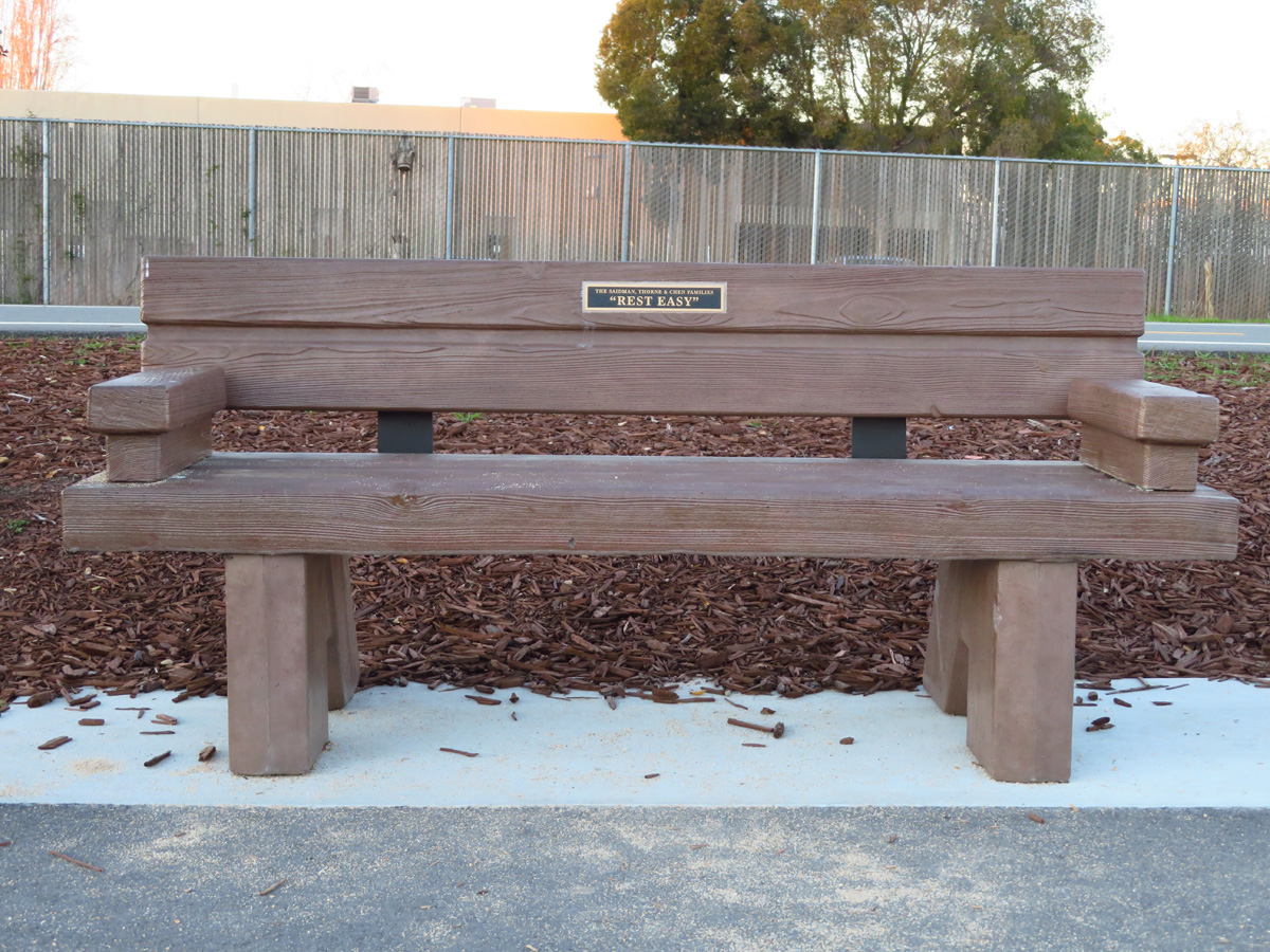 Concret style bench